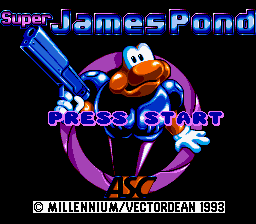 Super James Pond Title Screen